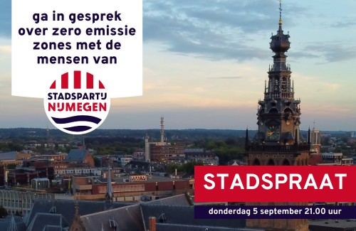 STADSPRAAT: Stadspartij Nijmegen in gesprek met de stad over politiek in de praktijk